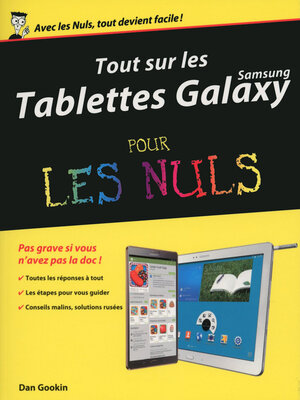 cover image of Tout sur les tablettes Samsung Galaxy pour les Nuls